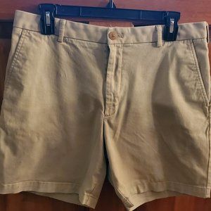 Izod Saltwater Stretch Shorts Size 32 Khaki